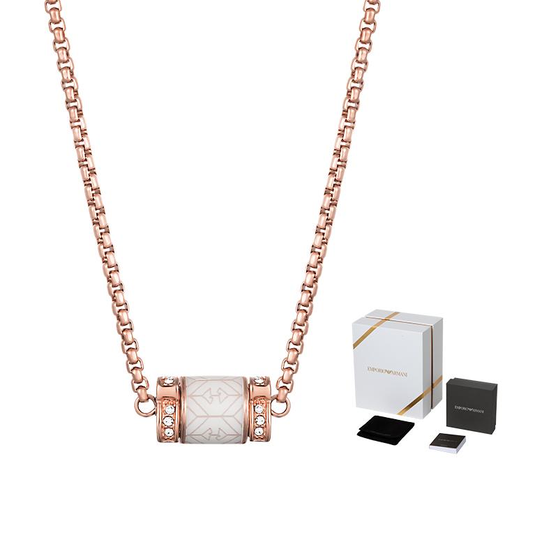 Emporio Armani Fashion Beaded Waist Necklace Stainless Steel Diamond Women necklace EGS2828221 Basic Packaging-Box