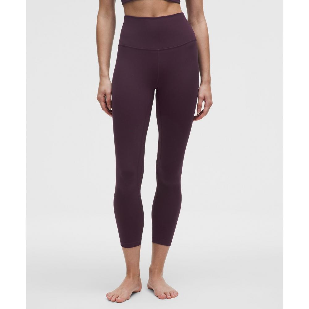 Lululemon Align  High Rise Crop 23  Black Plum