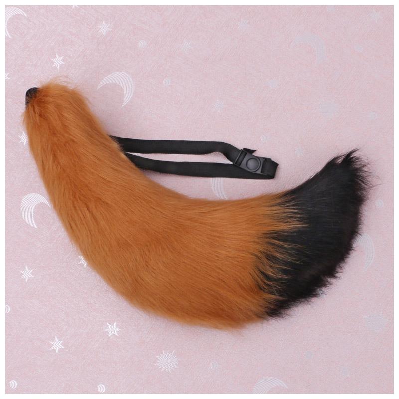 Adjustable Belt Fox Tail Cat Fur Furry 70cm Anime Fox Tail Cosplay Prop Carnival Party Xmas Anime Accessories Halloween Costume