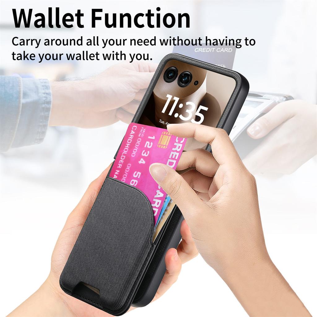 Wallet Card Holder Bracket Phone Case for Motorola Razr 60 50 40 Ultra Moto Razr 40 50 60 Magnetic Card Case Leather Cover