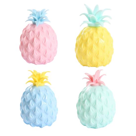 1/4Pcs Pineapple Squeeze Toy Anxiety Relief Pineapple Stress Toy Hand Exercise Relaxation Fruit Sensory Fidget Toy Party Favors