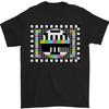 TV Test Pattern As Worn by Mens T-Shirt 100% Cotton