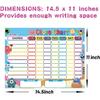 Fancy Land Dry Erase Chore Chart for Kids Reward Chart Reble Self-Adhesive Behavior Chart for School Home Classroom 8 Pack
