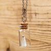 Spirits In A Bottle Pendant Necklace Halloween Adjustable Length Clavicular Chains Women Men Costume Accessory Jewelry