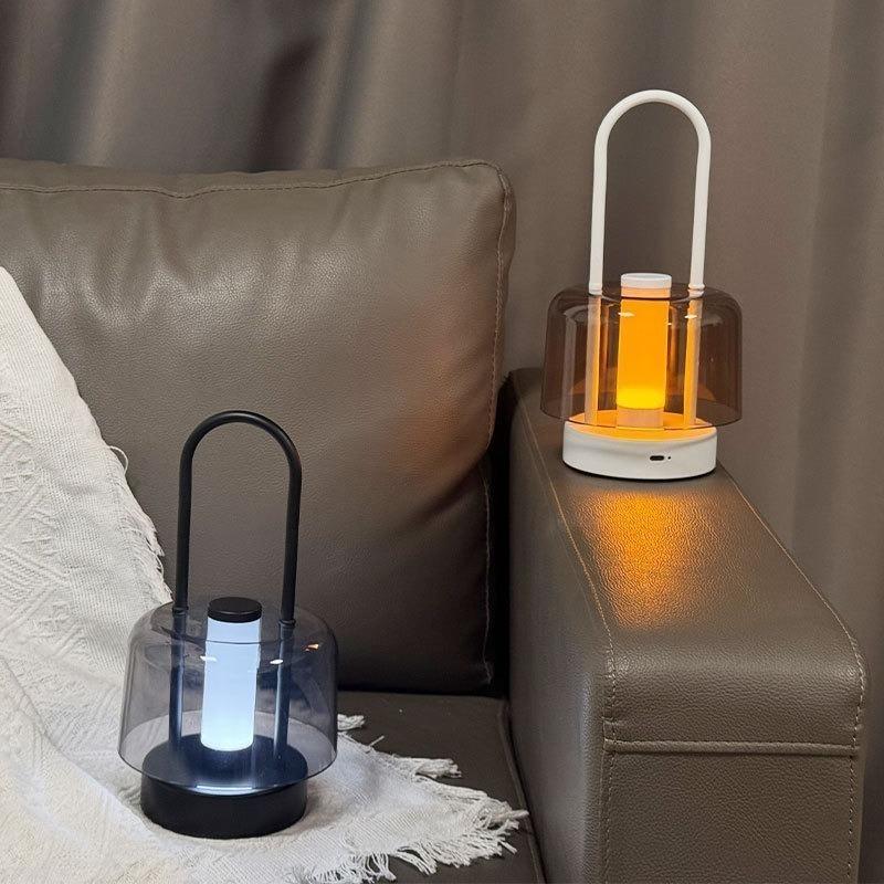 Retro Nordic Desk Lamp Rechargeable Indoor Desk Lamp Camping Lamp Camping Night Lamp Reading Home Decoration