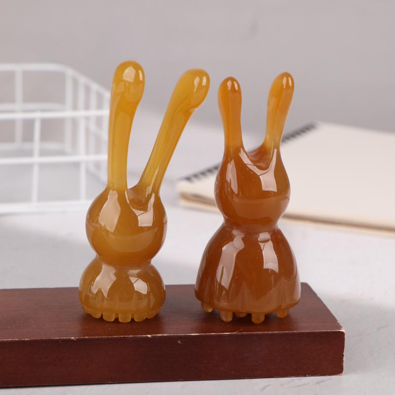 Multifunctional Resin Nose Scraping Massager Facial Scraping Massager Head Scalp Massage Comb Rib Shifting Rod Acupoint Stick