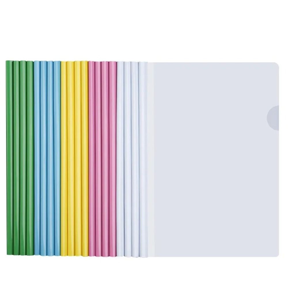 Clip de Barra de Documentos de Plástico Suministros de Oficina Clip de Barra de Tirar Nuevo Clip de Almacenamiento para Exámenes