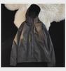 Men's Large Hooded Outdoor Mountain Jacket - Spring/Autumn Zipper Style