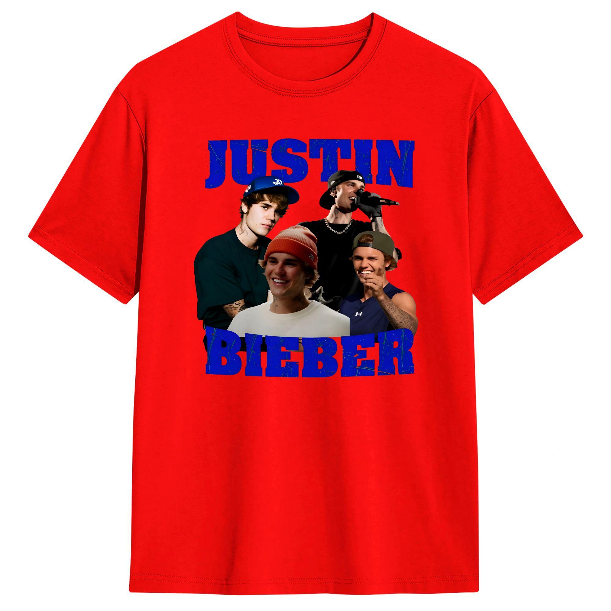 

Unisex Women TShirt JJustins BBiebers Vintage Bootleg T Shirts Fashion Summer Tee Shirt Streetwear Cotton Clothes Present S