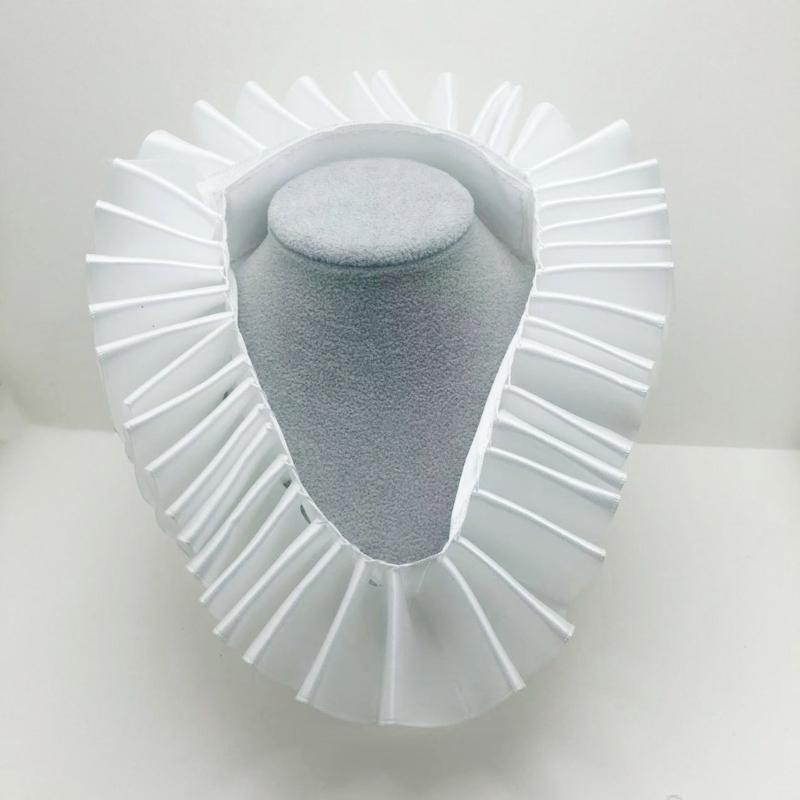 Elżbietański kołnierz kryza Średniowieczne Style Odpinany Kołnierz Wzorzysty Falbankowy Kołnierz do Autentycznych Średniowiecznych Zestawów Kostiumowych