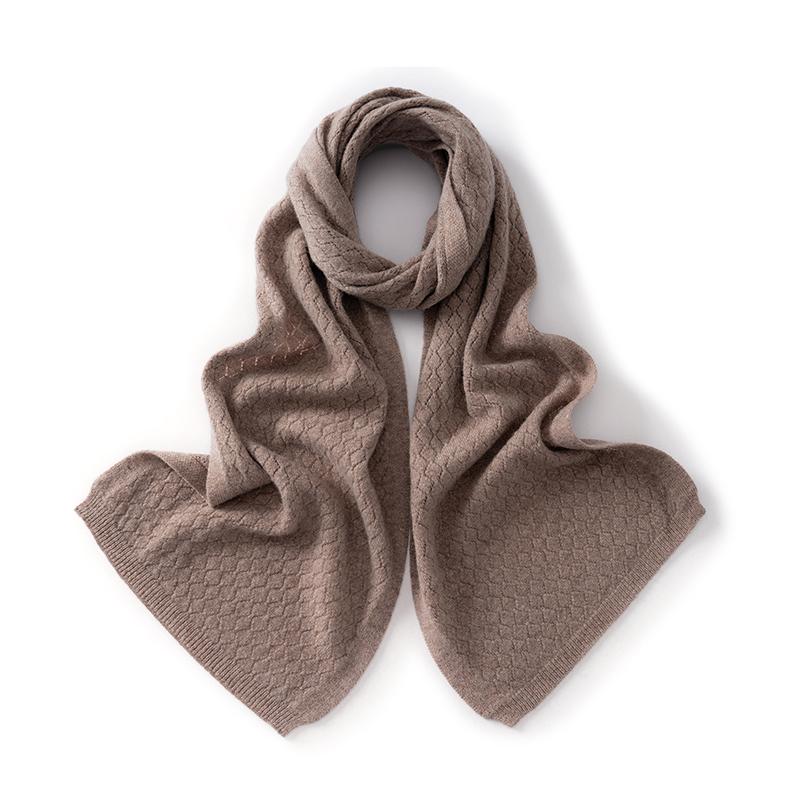 Women 100% Pure Wool Cable Knit Oversized Scarf Winter Warm Soft Stylish Versatile Lightweight Breathable Cold Weather Accessory