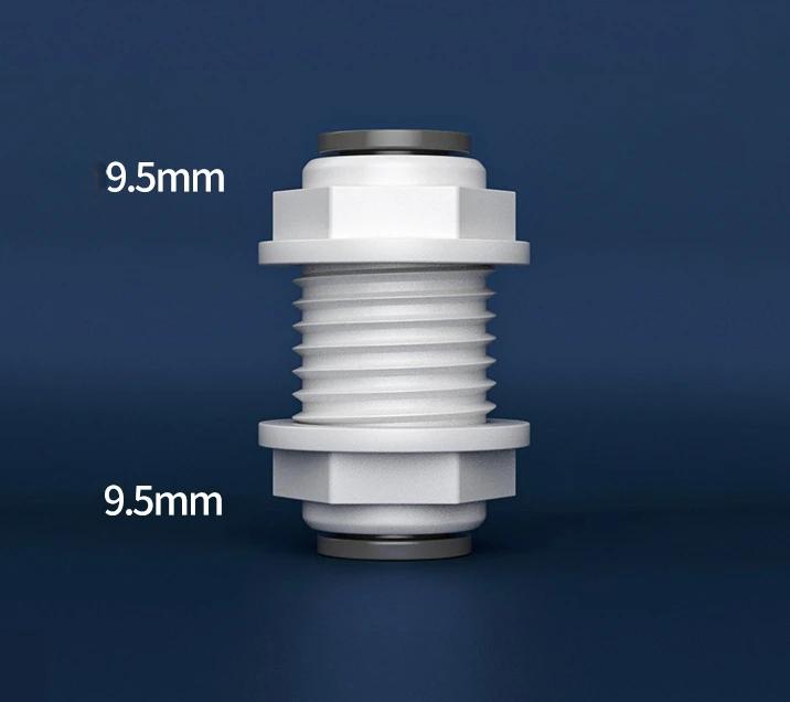1/4" 3/8" Inch Tube OD Qqual Reudcer Bulkhead POM Quick Fitting Connector Aquarium Water Purifier Filter RO System