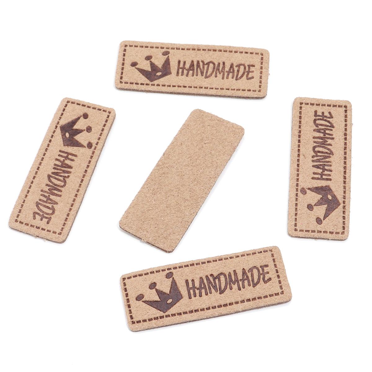 

10Pcs Handmade Leather Label Multi-style Leather Label For Clothing Patch Tags Sewing Accessories DIY Gift Clothing Decoration