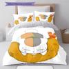Nyanko Sensei Pattern Bedding,Quilt Set Quilt Cover Pillowcase Home Birthday Gift (1 * duvet cover + 2 * pillowcase, without core)