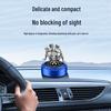 Solar-Powered Rotating Car Air Freshener with Angel's Glow Deodorizer Ornament