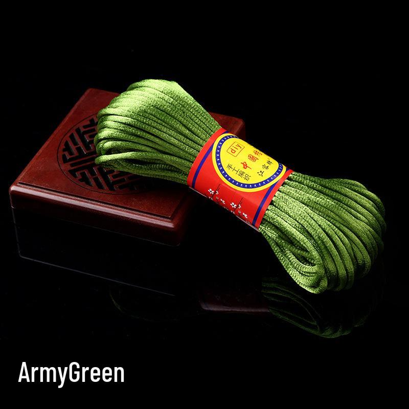 Red Polyester Chinese Knotting Cord for DIY Bracelets and Beading
