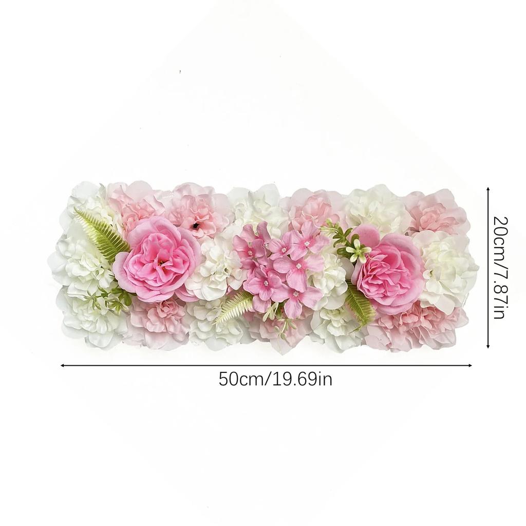 Flower Row Hanging Decoration Artificial Flower DIY Wedding Wall Arrangement Peony Rose Arch Backdrop Background Plants Wall Pad