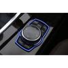 Knob Frame Trim 2018- Console Multimedia For BMW X3 G01 X4 G02 Blue Aluminum