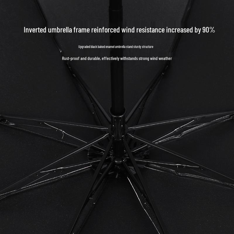 Gradient 8-Rib UV Protection Folding Umbrella - Sun and Rain Ready