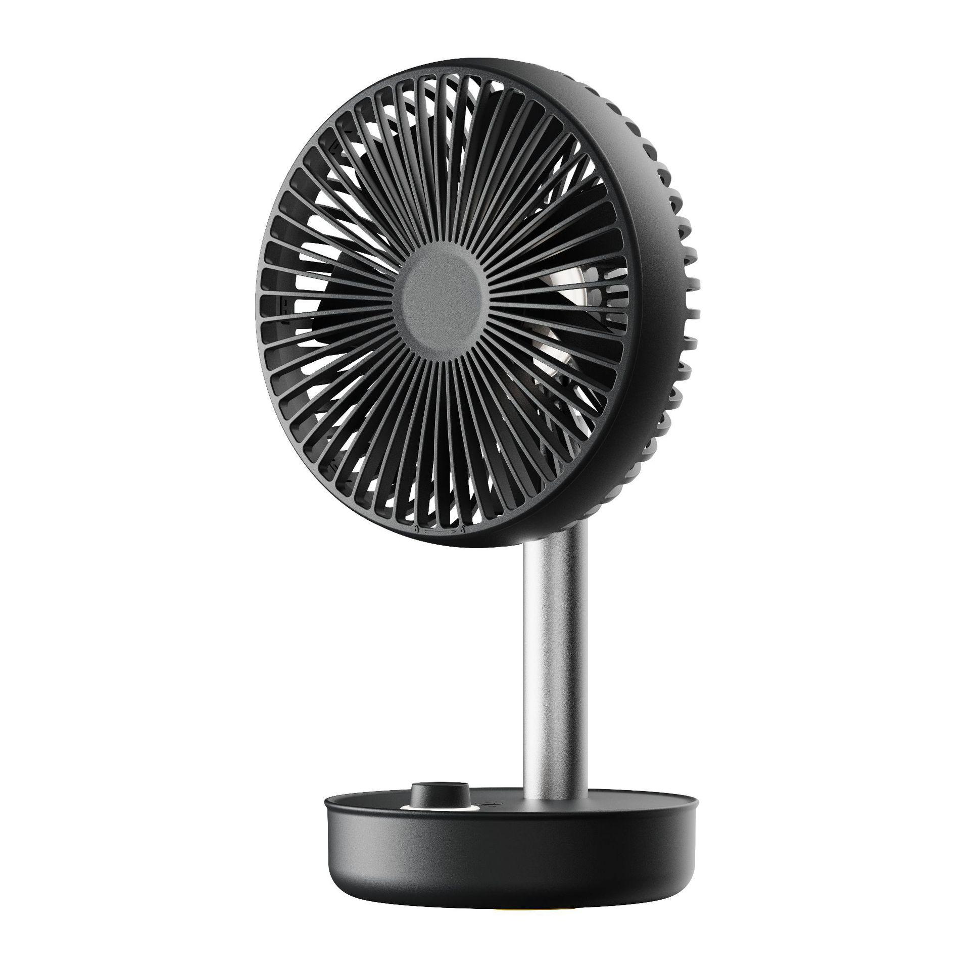 

USB Rechargeable Desktop Fan with Automatic Oscillation - Ideal for Dorms and Bedsides WT-F502 серый