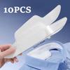 10pcs Disposable Hat Sweat Liner PVC Collar Sweat Pads Absorbent Shirt Collar Protector Neck Liner Pads