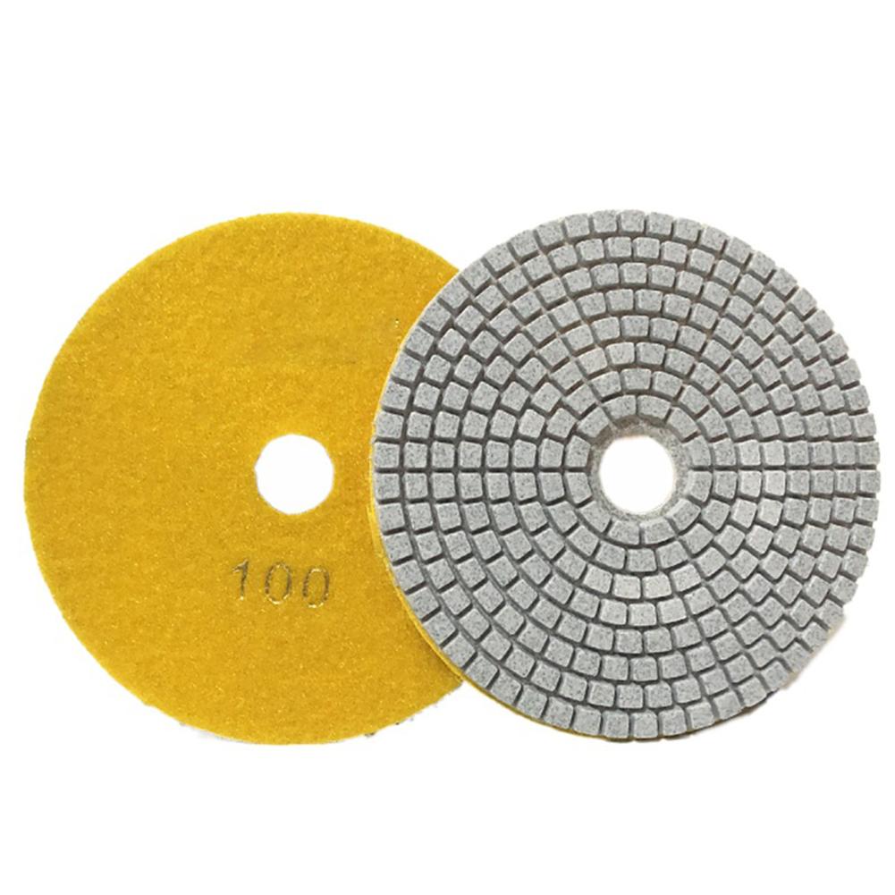 5" 125mm Dry/Wet Diamond Polishing Pads Flexible Grinding Discs For Granite Marble Stone 30/100/150/300/500/800/1000grits