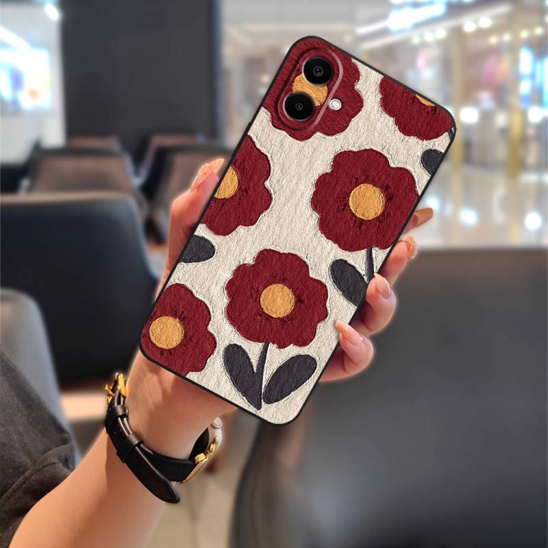 

Грязеотталкивающий Пыленепроницаемый Чехол для Телефона для Samsung Galaxy A07 Модный Дизайн Ударопрочный цветок Мягкий чехол Задняя Крышка Милый Samsung Galaxy A07
