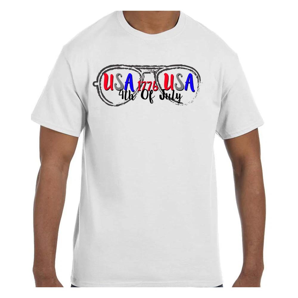 Patriotic 4th of July T shirt USA Sunglasses 2XL
