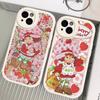Girl Pink Strawberry S-Shortcake Phone Case For IPhone 11 12 13 14 15 16 Pro Max Plus Leather Cover