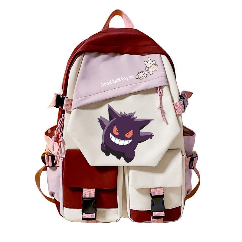 Pokemon Elf Peripheral Printed Casual Backpack Elementary and Secondary School Students Large Capacity Backpack