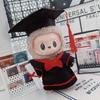 For 17cm Labubu Doll Clothes Fashion Clothes Doctoral Gown Dresses Color Match Graduation Cap Bachelor Hat Dolls Accessories Cute Decoration