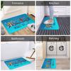 Anime One Piece Front Door Mat Anti-Slip Outdoor Absorbent Straw Hat Pirates Luffy Doormat Garden Garage Entrance Rug Carpet
