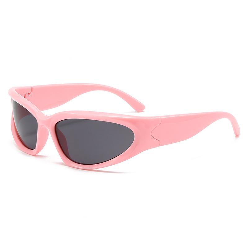 Y2K Sports Punk Sunglasses Women Designer Square Goggle Men Luxury Brand Sun Glasses UV400 Colorful Mirror Fashion Eyewear