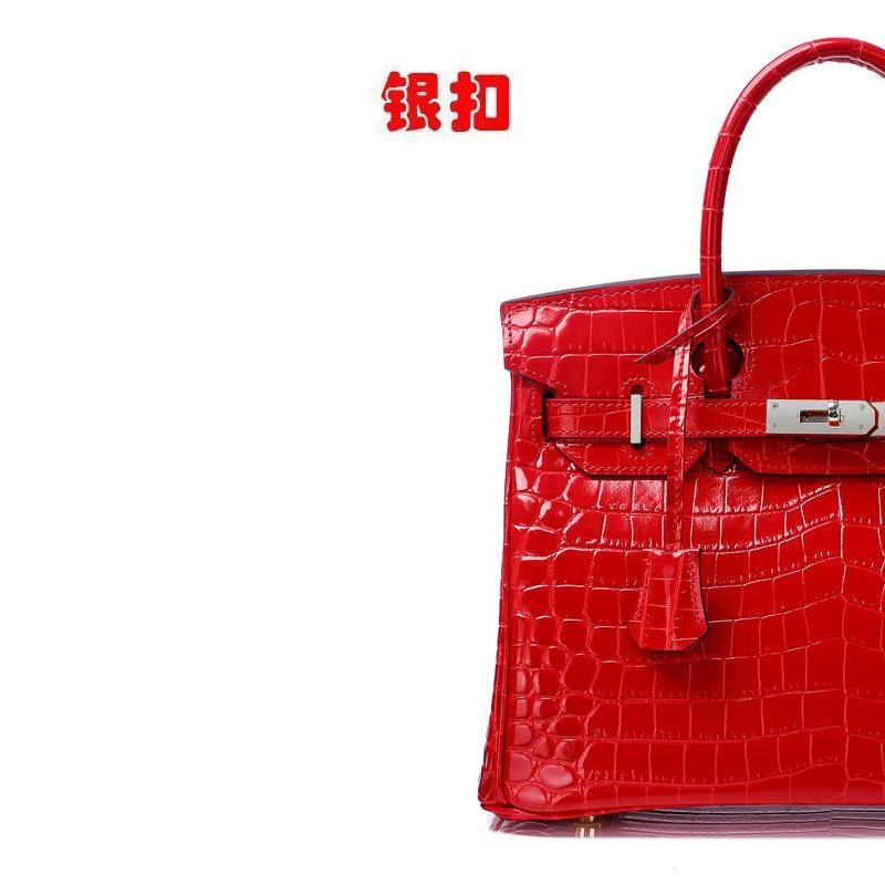 New Women Cowhide Handbag Crocodile Embossed Genuine Leather Top Handle Purse Fashion Shoulder Crossbody Bag for Daily Use- NO LOGO