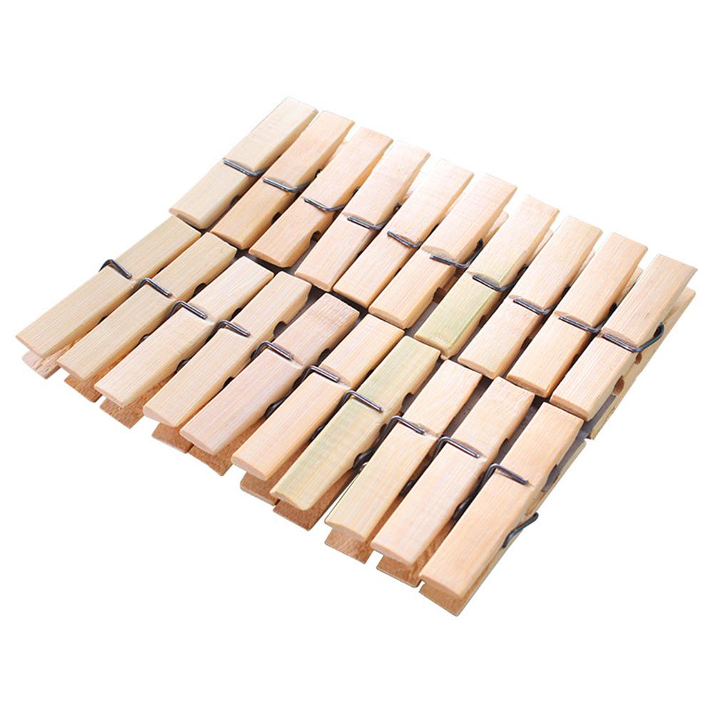 Bamboo Versatile Eco-friendly Natural Innovative Design Sturdy Timeless Sturdy Clothespin Pack Sustainable Clothespins Stylish
