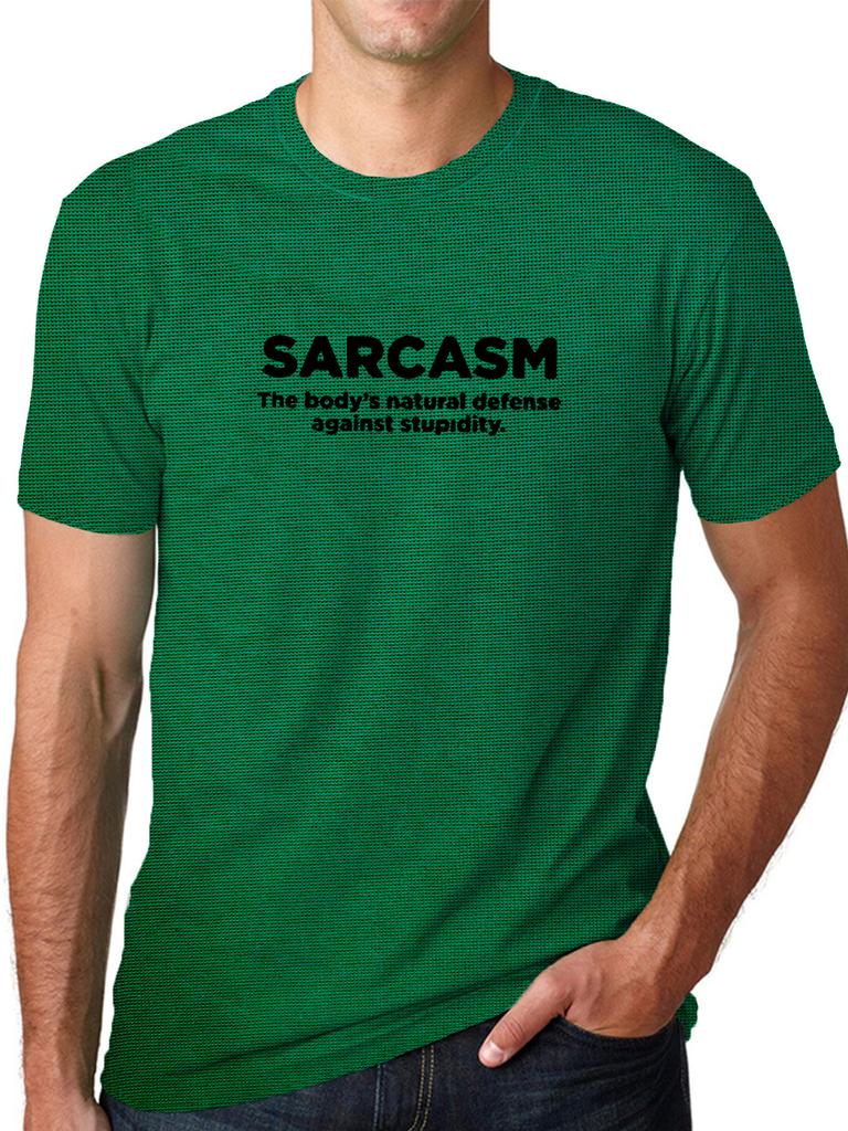 " Sarcasm ". Printed Unisex's Short Sleeved Tshirt Unisexs Fun Street T-Shirt