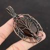 Tree Of Life Bloodstone Pendant Copper Wire Wrapped Pendant Gemstone Handmade Pendant Bloodstone Jewelry Gift For Mom Wire Design Pendant