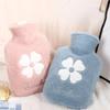 New Hot Water Bottle1000ml Thickened Plush Cover Water-filled Large Warm Water Bag for Women Waist Hand Bed Warmer Winter Gifts