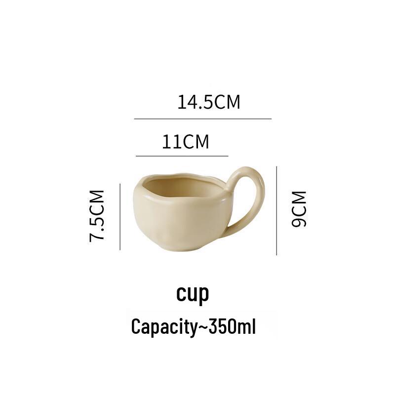 

Rustic Ceramic Large Handle Mug