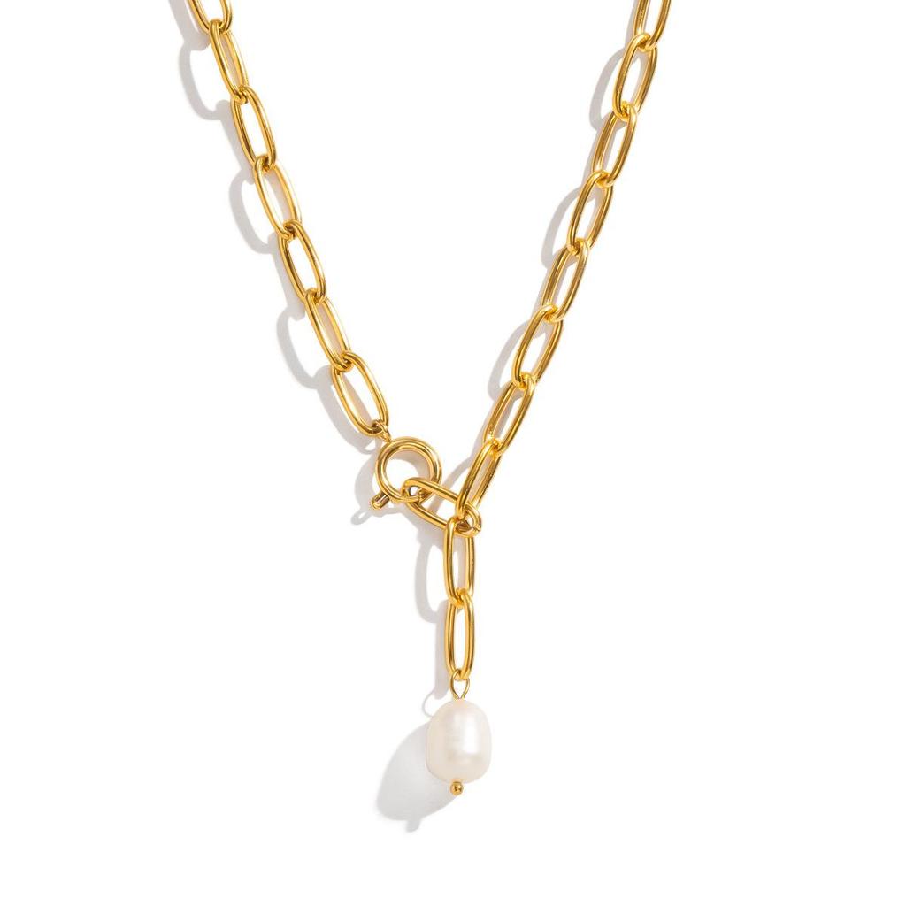 1 Stück Edelstahl Wunderschöne Y-Form Halskette für Damen Paare Eleganter Schmuck Party Schmuck Geschenke