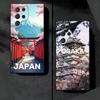 Osaka Tokio Japan Landschaft Weiche Handyhülle für Samsung Galaxy S26 S25 Edge S24 Ultra S23 Plus S22 S21 FE S20 Schwarze Rückseite Sie
