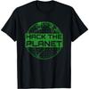 Hack the Planet Software Developer T-Shirt - Green Design T-Shirt