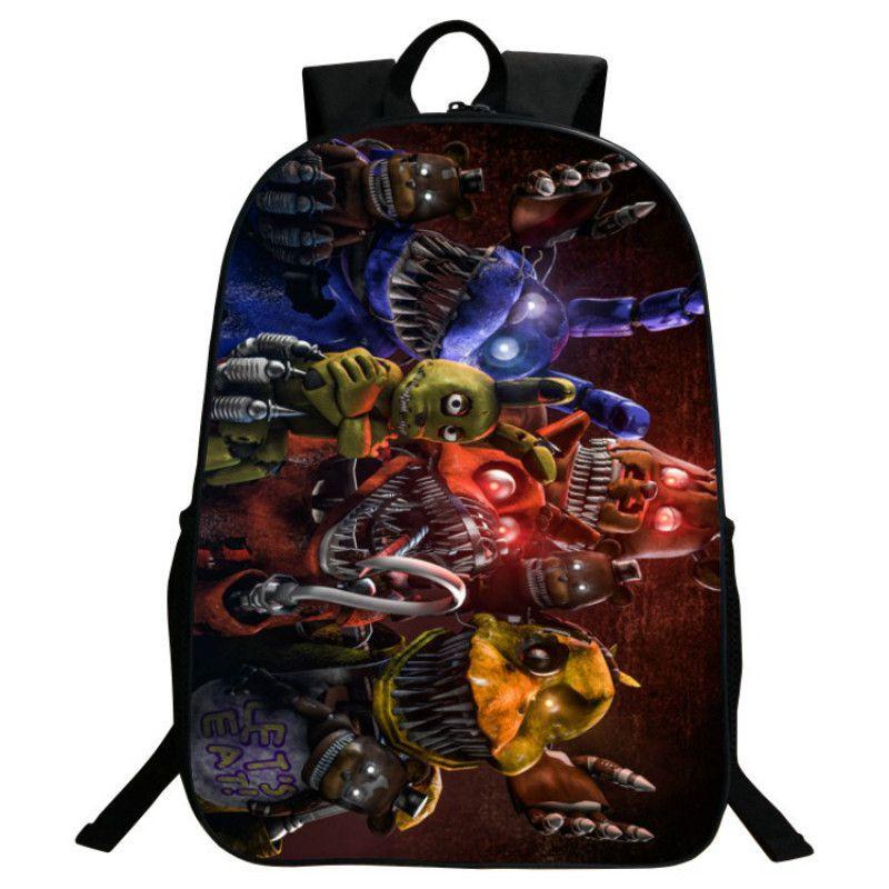 Five Nights At Freddys Backpack Freddy Chica Foxy Bonnie Fnaf Bags Shoulder