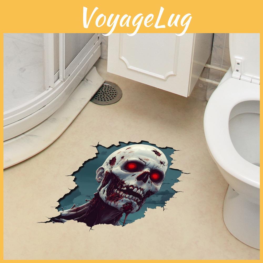 Horror Zombie Halloween Floor Stickers Bedroom Living Room Home Decoration
