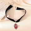 Collana Choker in Velluto con Ciondolo Cameo Vampiro Gotico per Donna Moda Strega Pagana Gioielli Regali per Ragazze Choker Punk Creativo