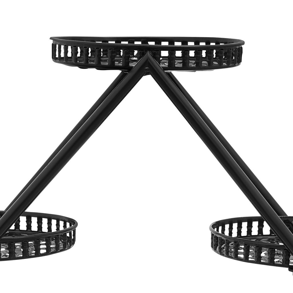 Topfpflanzenständer, Herzförmiger Topfhalter, Pflanzenregal, 73x28x80cm, Vierstöckiges Design, für Wohnungen, Büros, Geschäfte, Gärten