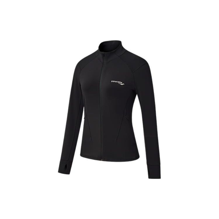 

SAUCONY Топ женский вязаный на молнии с логотипом, воротником-стойкой, облегающего кроя, черный SC1239073-1 XXL