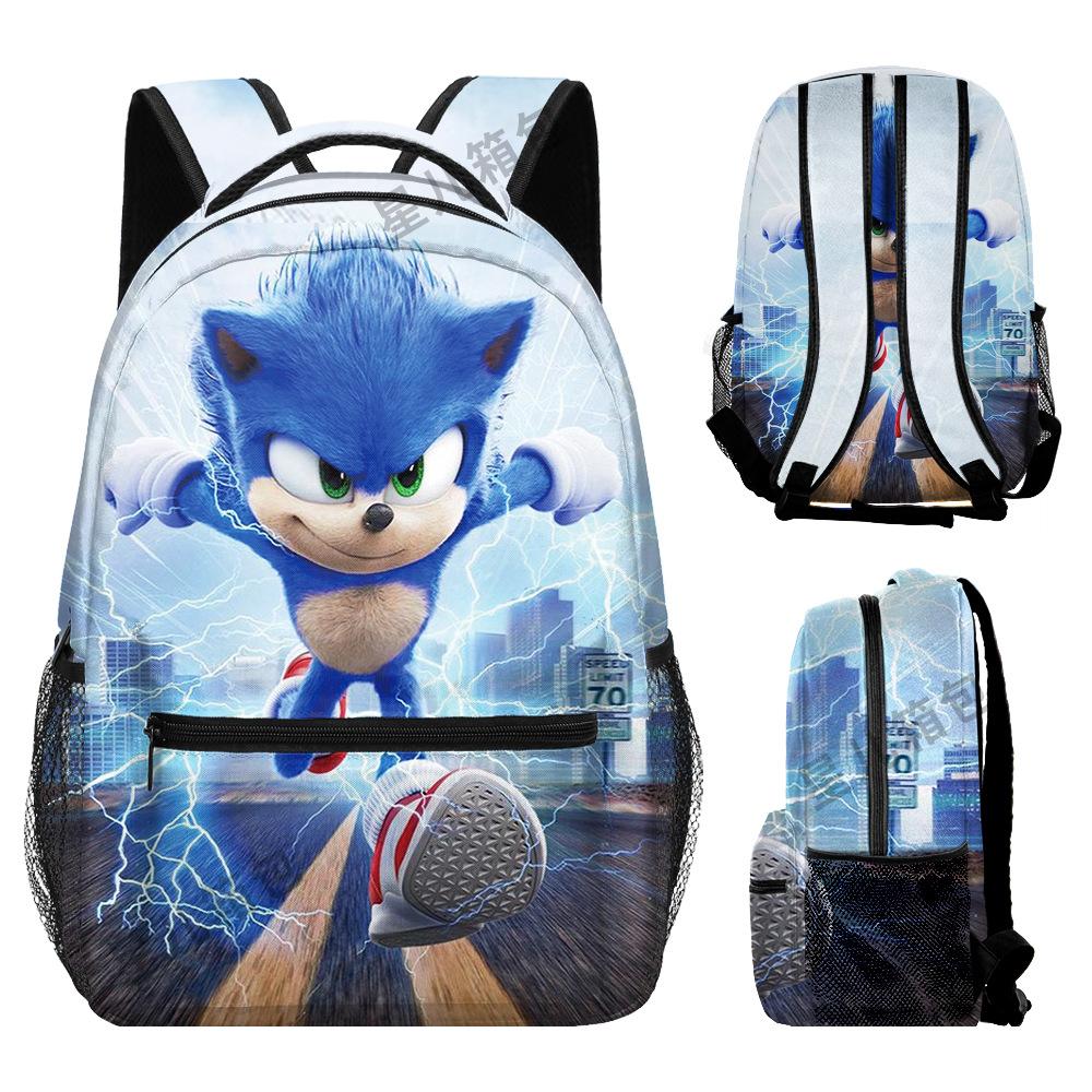 Source Backpack Sonic Primary And Secondary School School Bag Children'S Backpack Backpack Cartoon Bag