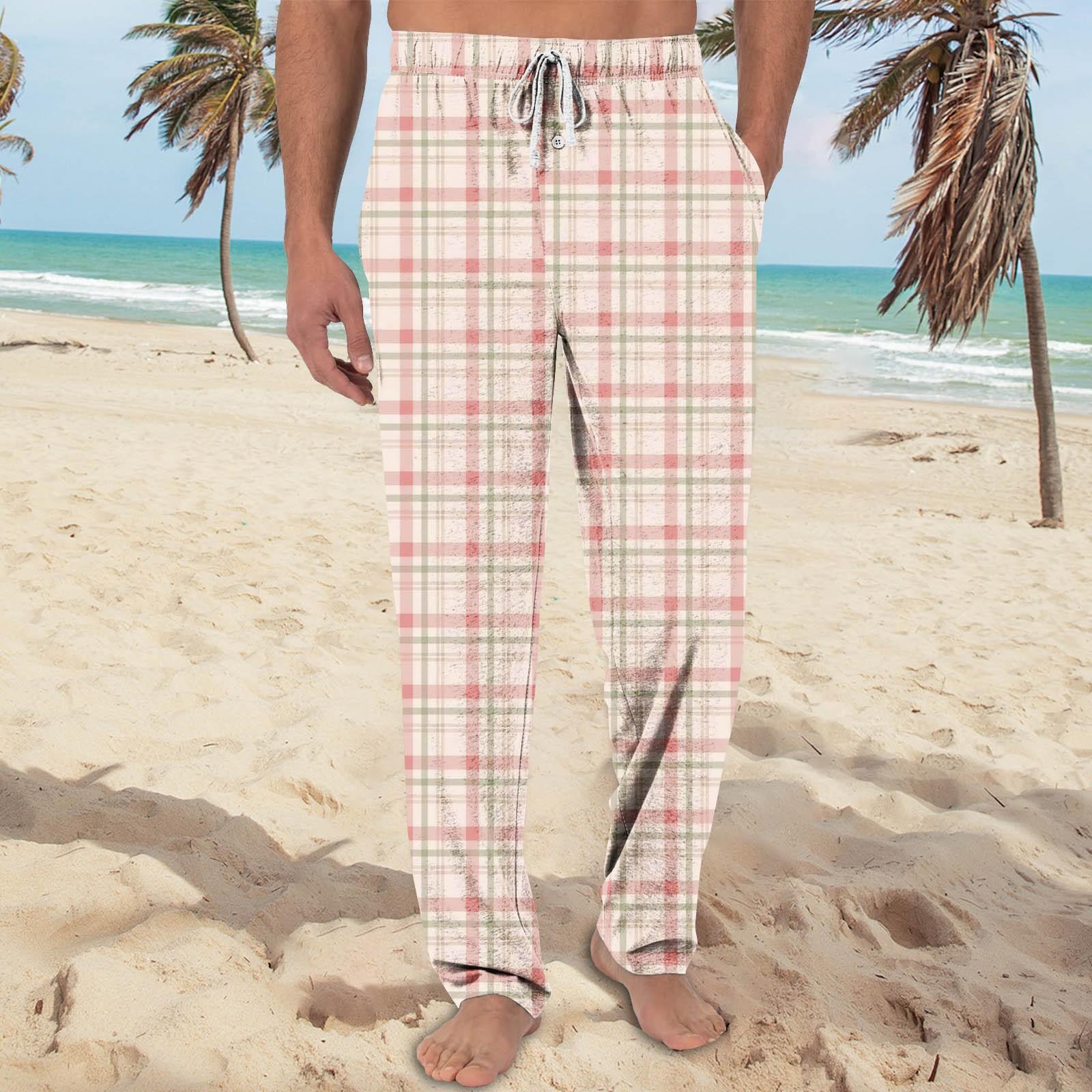 Мужские трикотажные модные повседневные брюки с напечатанным карманом, пижамные брюки L