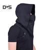 Cyberpunk Cowl Hood Scarf Short Medieval Cape Assassin Hat Pagan Costume Accessory Warrior Cloak Outfit for Halloween Cosplay